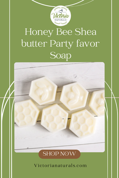Honey Bee Shea butter Party favor Soap - Set of 6