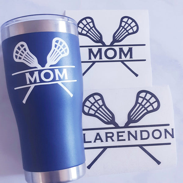 Personalized Lacrosse Stick Decal - Coach & Mom Gift