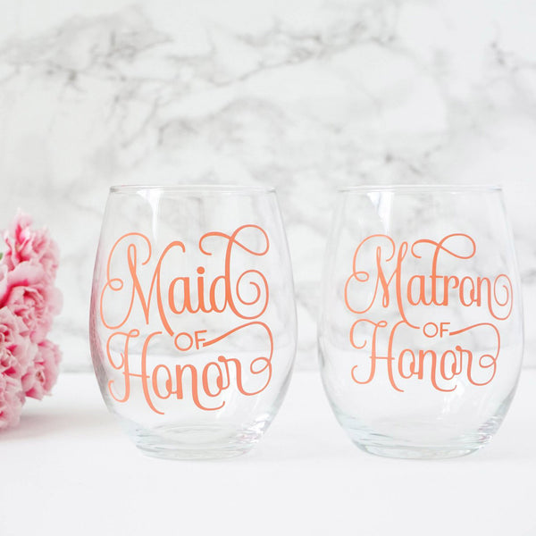 Mother of the Bride and Mother of the Groom Wine Glass