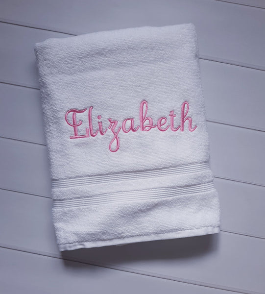 Personalized Bathroom Towel