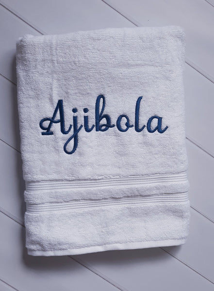 Personalized Bathroom Towel