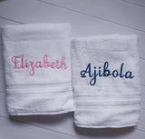 Personalized Bathroom Towel