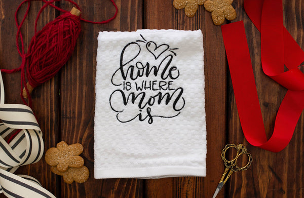 Monogram Embroidered Dish Towel