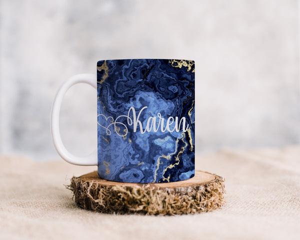 Personalized Marble Coffee Mug