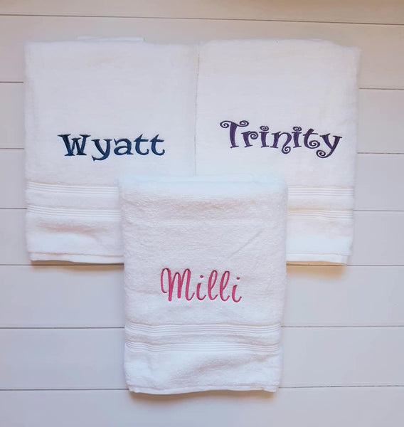 Personalized Monogrammed Bath Towel
