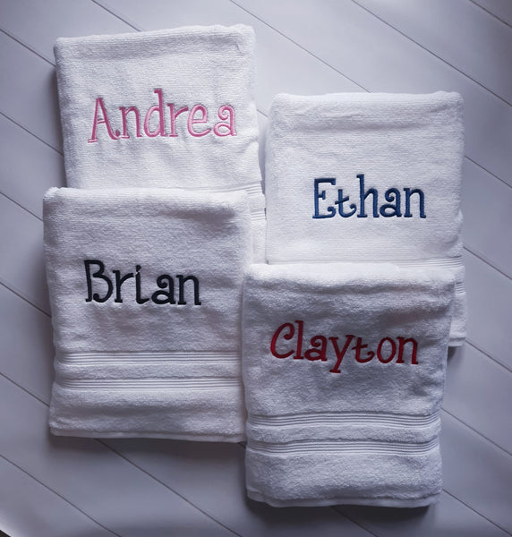 Personalized Monogrammed Bath Towel