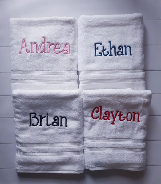 Personalized Monogrammed Bath Towel