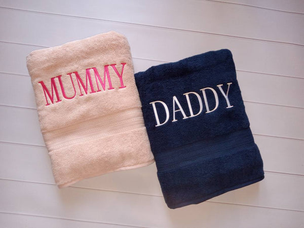Custom Bath Sheet for Dad Customized Gift
