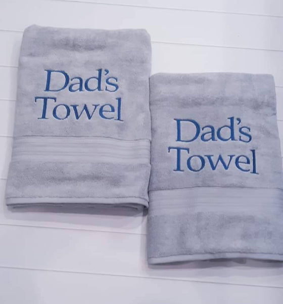 Custom Bath Sheet for Dad Customized Gift