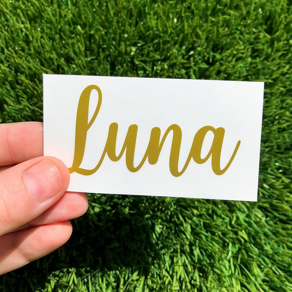 Personalized Custom Name Vinyl Decal