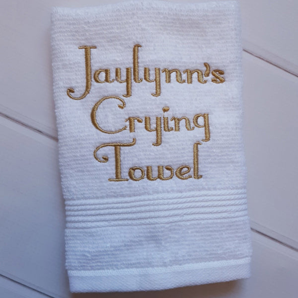 Custom Wedding Crying Towels