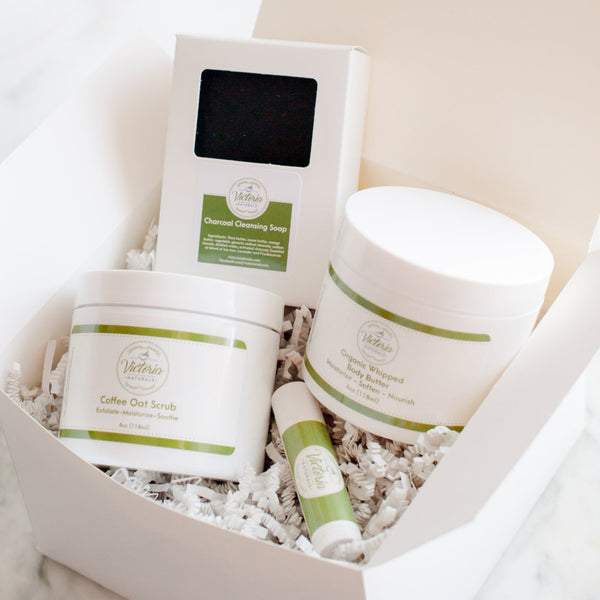 Natural Spa Gift Set | Choose Turmeric, Rose, Shea or Charcoal