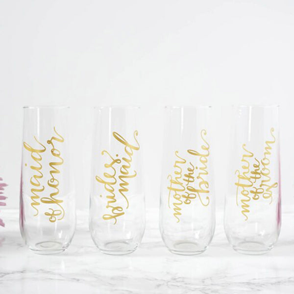 Bridal Party Champagne Flute/Wedding Party Flute