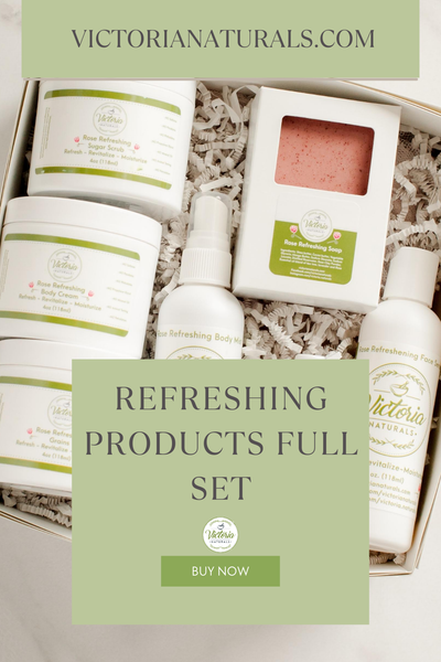 Natural Skincare SPA Gift Set β Rose, Turmeric, or Shea Butter Collection