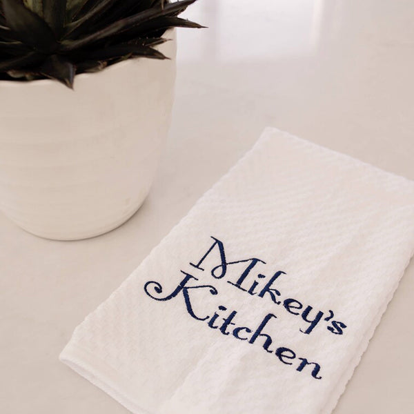 Personalized Embroidered Kitchen Towel