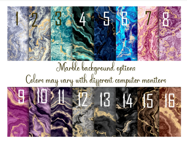 Personalized Marble Coffee Mug