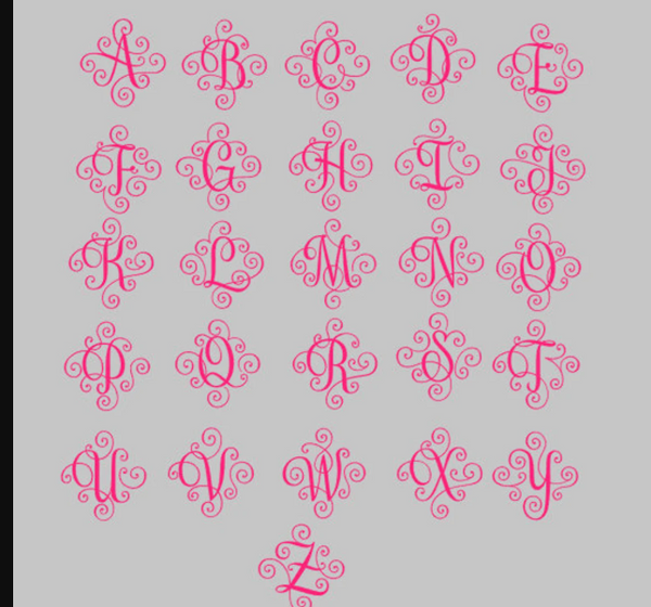 Monogram Hand Towel