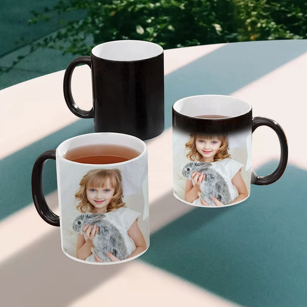 Heat Activated Color Changing Photo Mug - Personalized Surprise