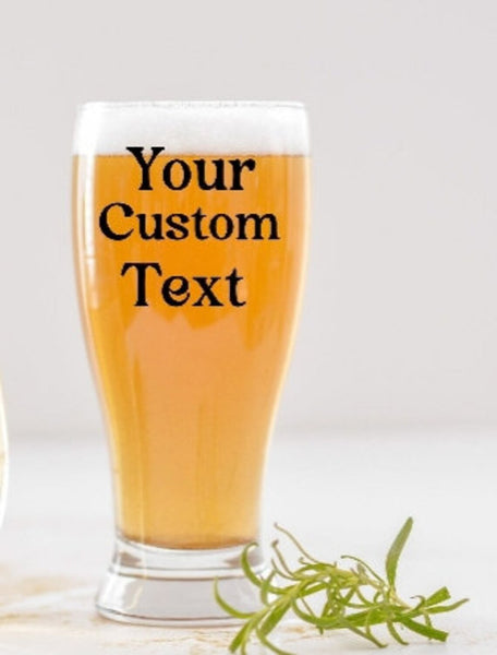 Custom Beer and Wine Glass Set