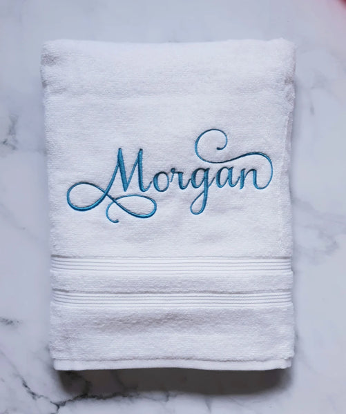 Bathroom Towel with Embroidery Name