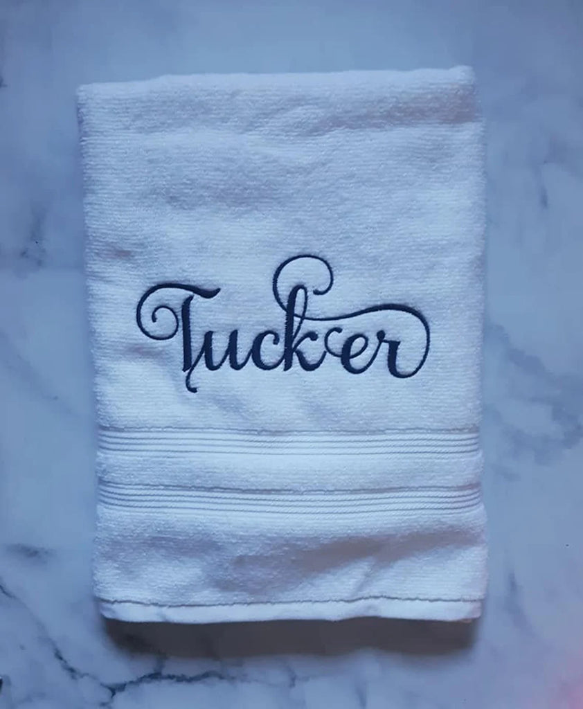 Bathroom Towel with Embroidery Name