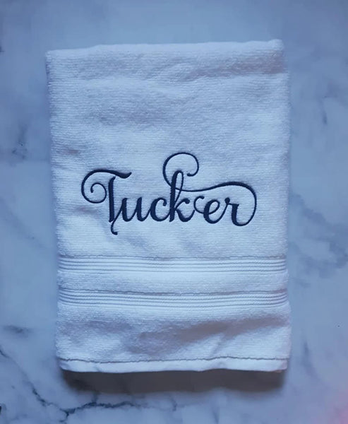 Bathroom Towel with Embroidery Name