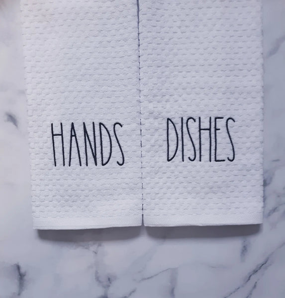 Custom Housewarming Embroidered Kitchen Linen - Realtor Closing Gift