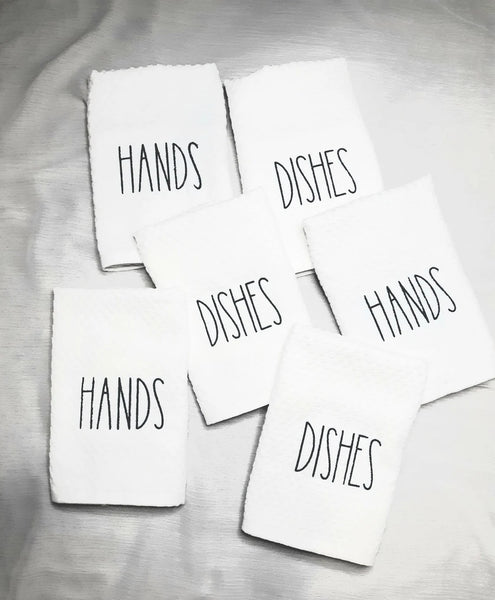 Custom Housewarming Embroidered Kitchen Linen - Realtor Closing Gift