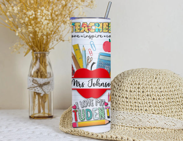 Personalized Tumbler - Teacher Appreciation Gift