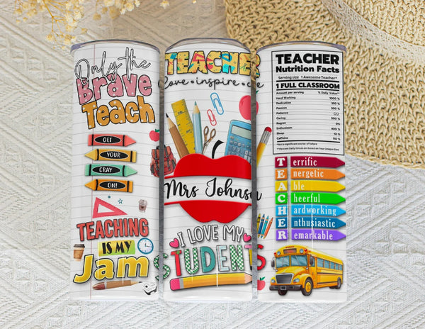 Personalized Tumbler - Teacher Appreciation Gift