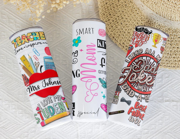 Dad Jokes Skinny Tumbler - Funny Father's Day Gift