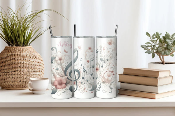 Music Note Tumbler - Personalized Gift for Musicians