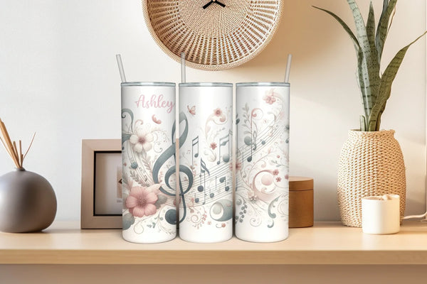 Music Note Tumbler - Personalized Gift for Musicians