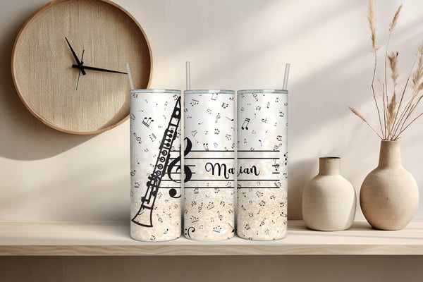 Personalized Clarinet Tumbler - Graduation Gift for Music Students
