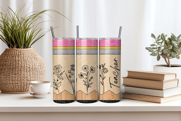 Teacher Thank You Gift - Custom Pencil Travel Tumbler