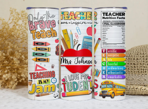Personalized Tumbler - Teacher Appreciation Gift