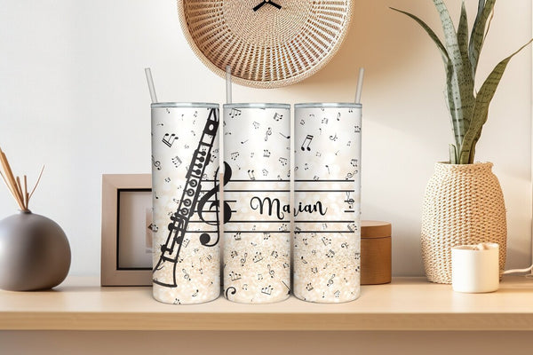 Personalized Clarinet Tumbler - Graduation Gift for Music Students