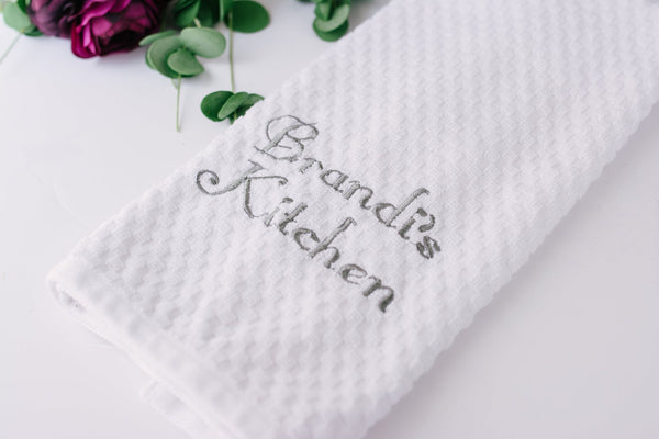 Personalized Embroidered Kitchen Towel