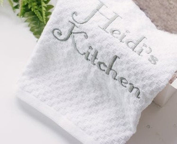 Personalized Embroidered Kitchen Towel
