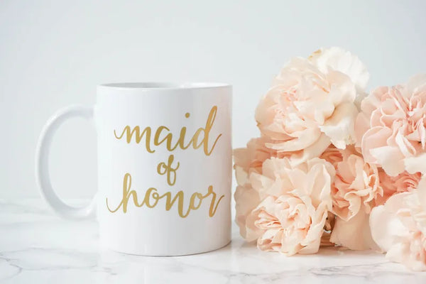 Maid of Honor/Bridesmaid Wedding Mug - Dishwasher Safe