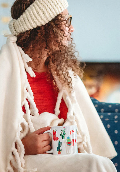 Christmas Llama Alpaca Mug - Funny Ilama Coffee Cup - Gift for Friend, Wife, or Coworker - Dishwasher Safe