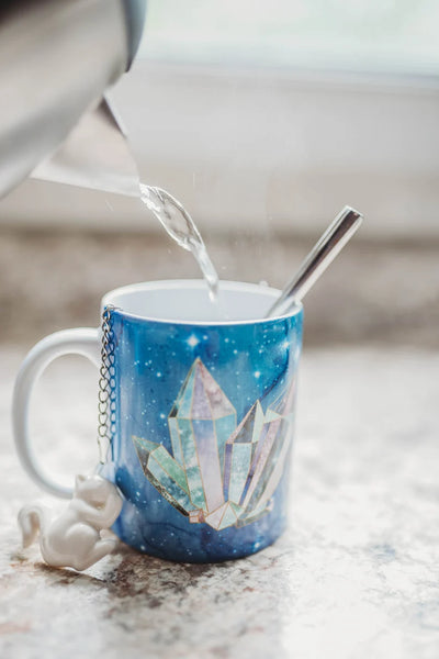 Galaxy Quartz Crystal Coffee Mug - Metaphysical Gift under $50