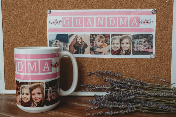 Grandma Photo Mug - Personalized Gift for Grandmother