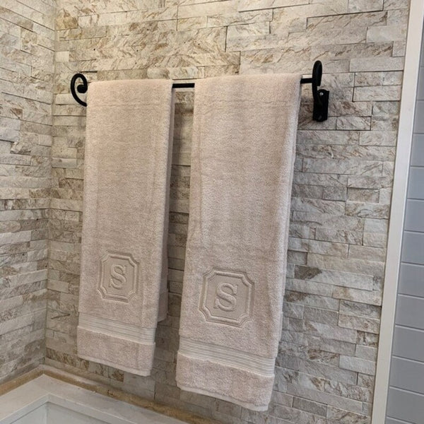 Monogrammed Custom Hand Towels - Housewarming & Wedding Gift