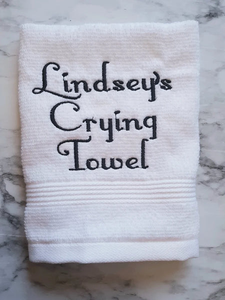 Custom Wedding Crying Towels