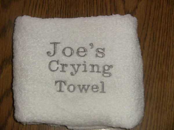 Custom Wedding Crying Towels