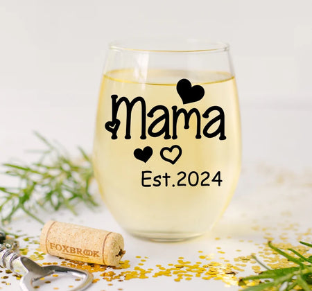 Home is where Mom is Wine Glass