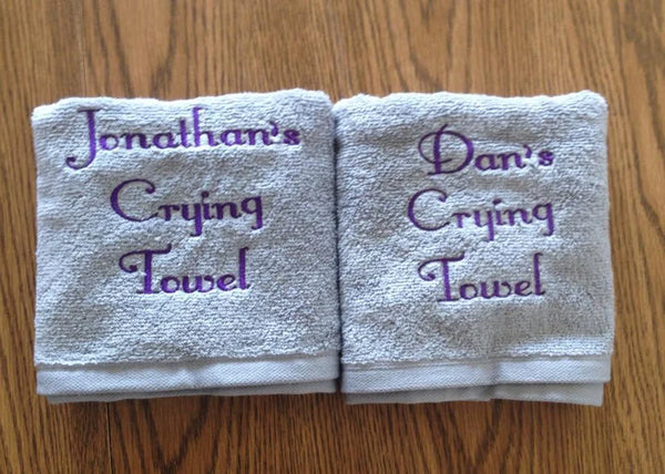Custom Wedding Crying Towels