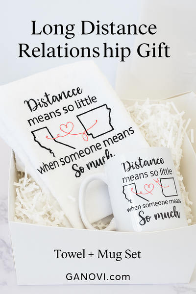 Long Distance Relationship Friendship Gift - State to State - Daughter & Mother - Distance Christmas Gift