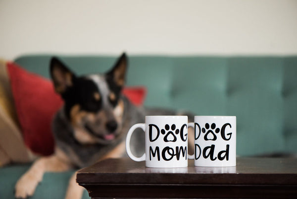 Dog Mom or Dog Dad Dishwasher safe Mug